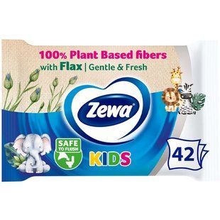 Вологий туалетний папір Zewa Kids moist 42 аркуші &mdash; фото товару