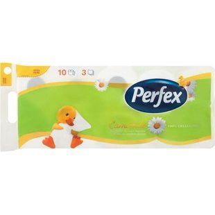 Туалетний папір Perfex Ромашка 8+2 шт 3 шари 120 аркушів &mdash; фото товару
