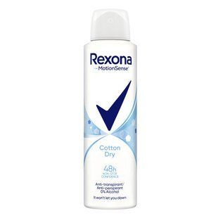 Дезодорант-антиперспірант Rexona Cotton Dry, 150 мл &mdash; фото товару