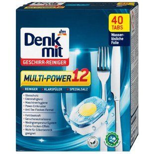 Таблетки для посудомийки Denkmit Multi-Power 12, 40 шт &mdash; фото товару